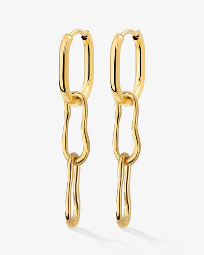 Blending Duo Oval Hoop Set Baby Oro