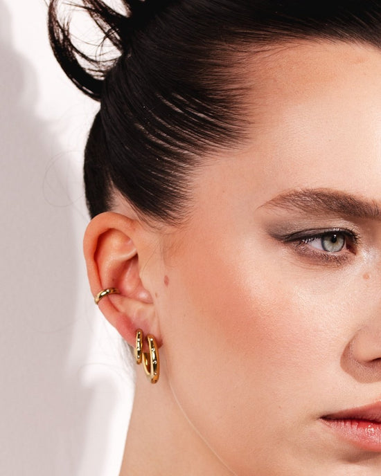 Cute Stargaze Hoops Medium Argento