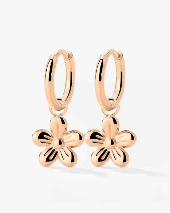Blossom Hoop Set Small Oro Rosa