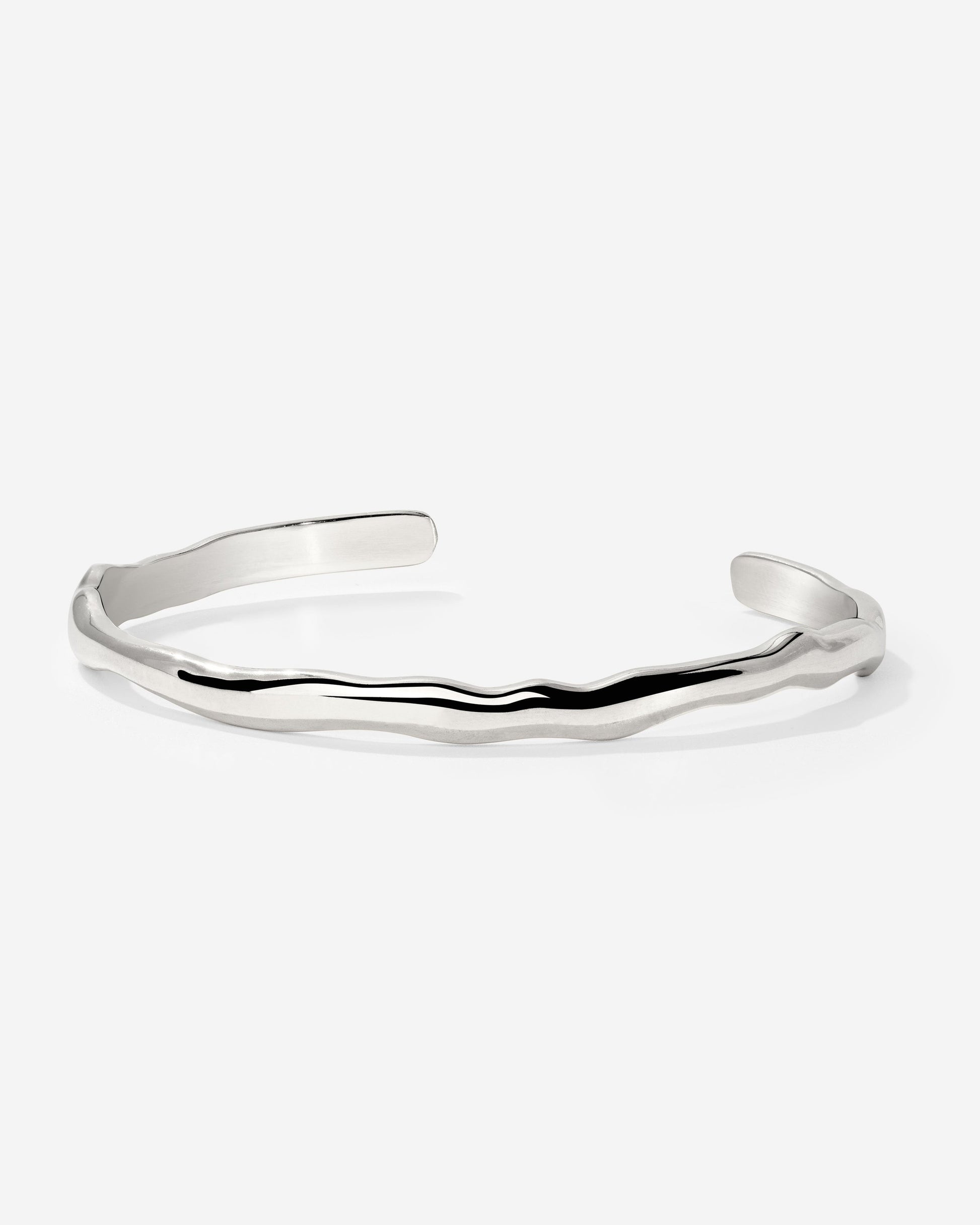 Flowing Bangle Argento