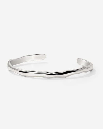 Flowing Bangle Argento