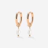 Perla Sola Hoop Set Oro Rosa
