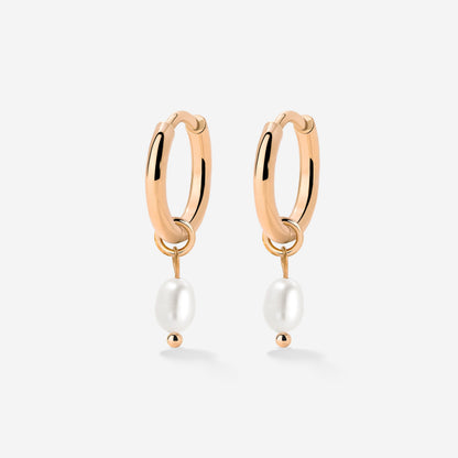 Perla Sola Hoop Set Oro Rosa