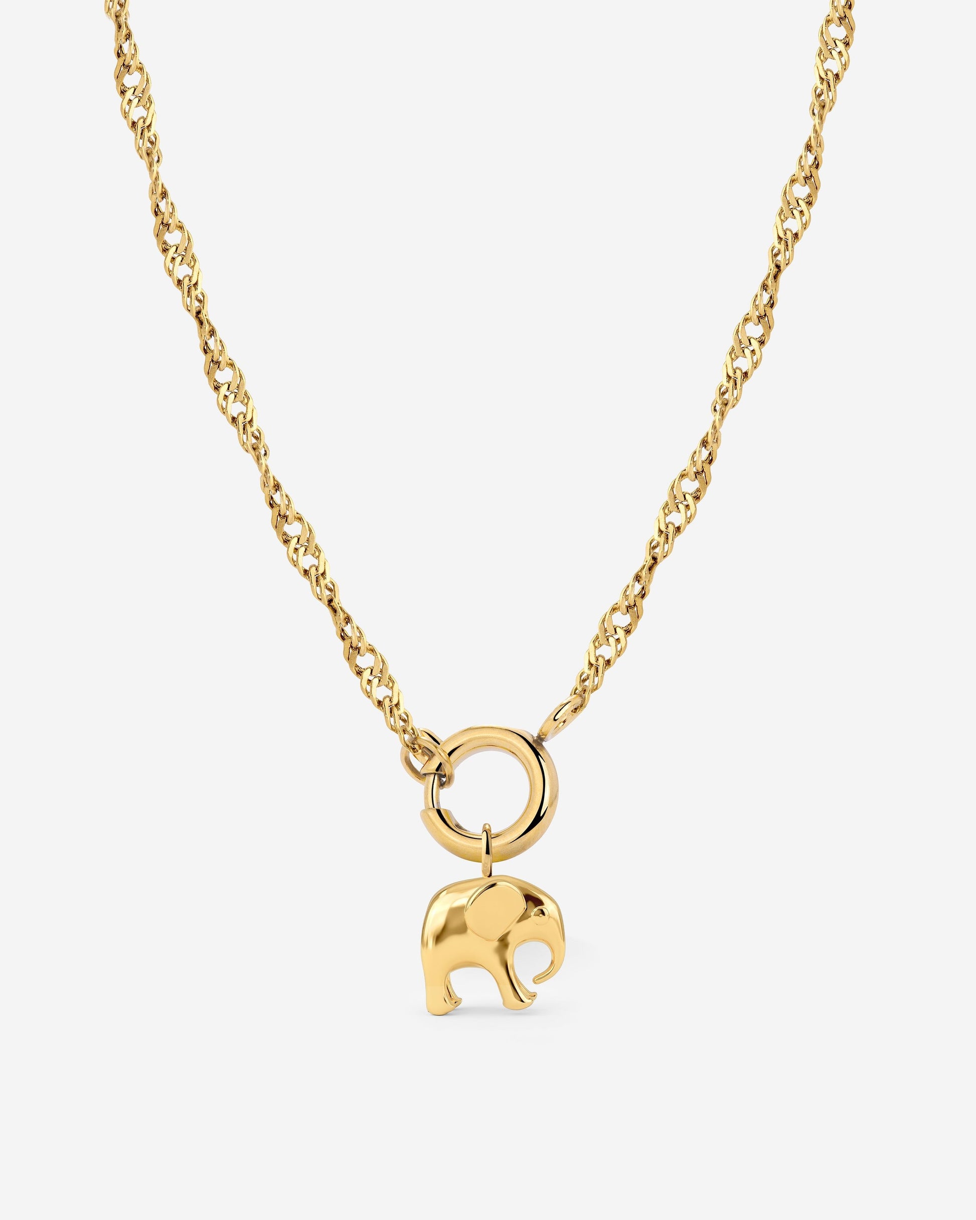 Elephant Singapore Chain Collana Set Oro