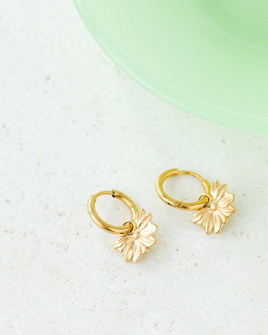 Eternal Bloom Hoop Set Small Oro