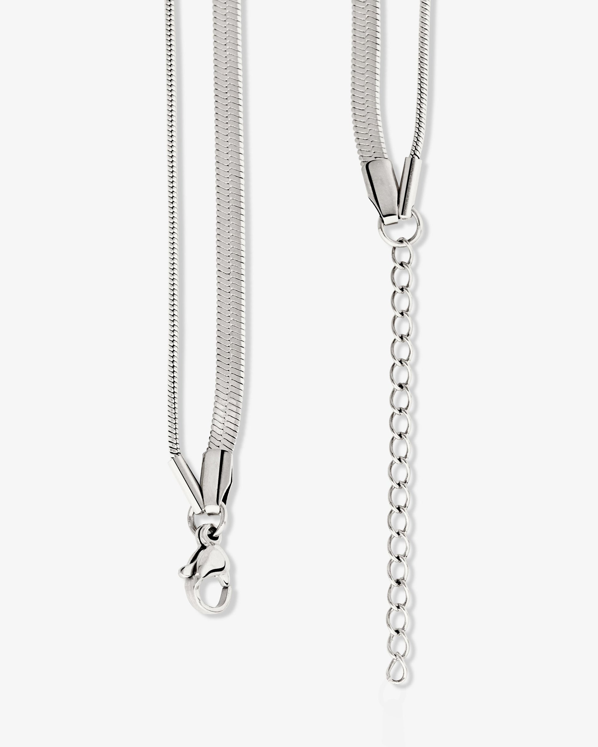 Snake Chain Double Collana Argento