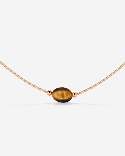 Sunflare Gem Choker Oro Rosa