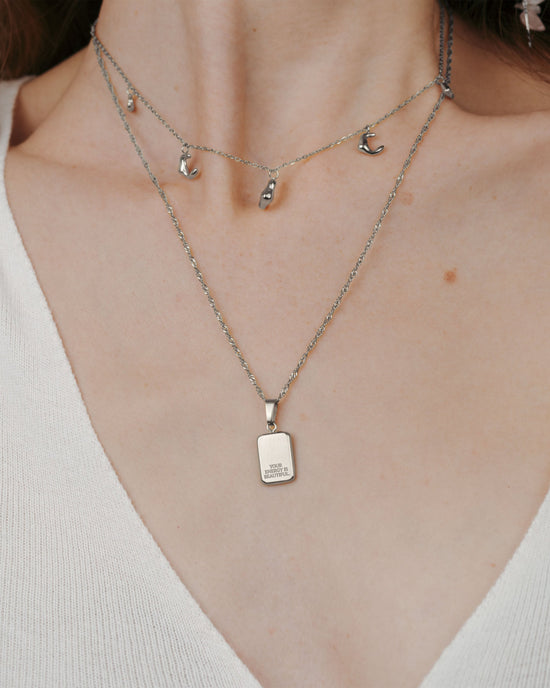 Your energy is beautiful Collana Argento