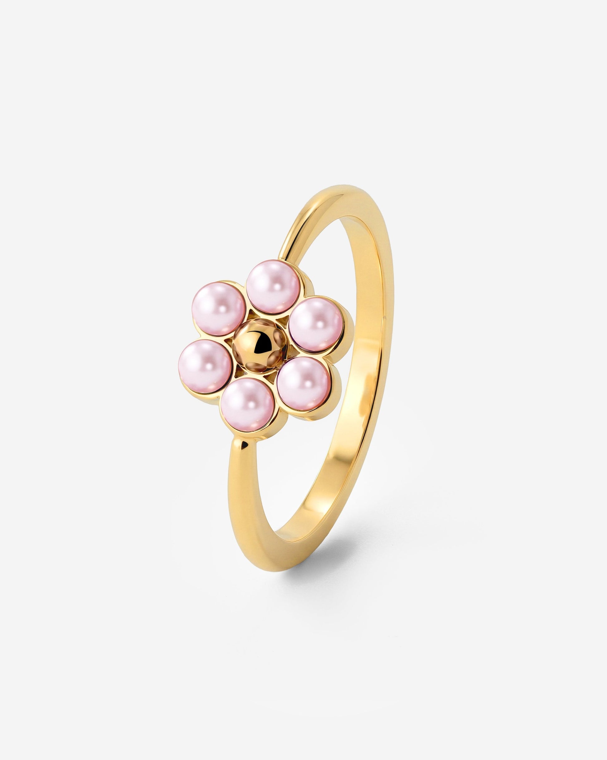 Pretty Pink Daisy Anello Oro