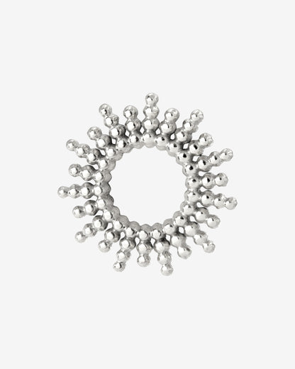 Sunny Oval Twisted Hoop Set Baby Argento