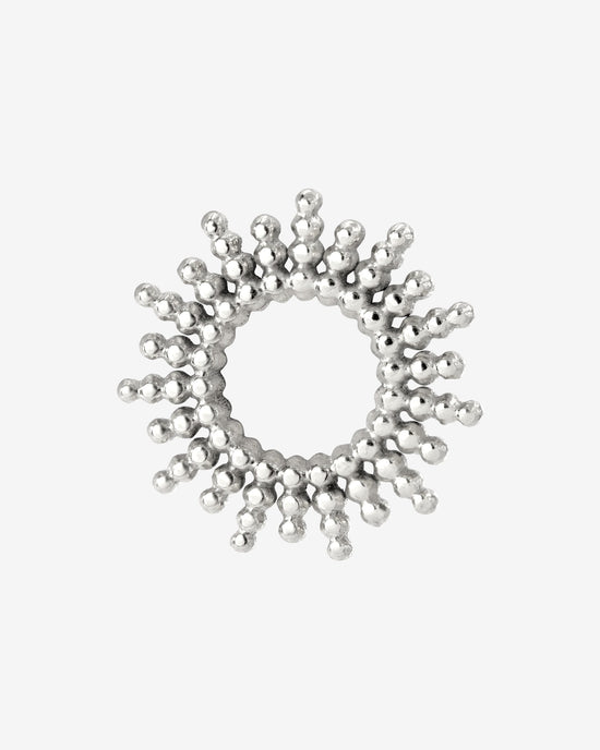 Sunny Oval Twisted Hoop Set Baby Argento