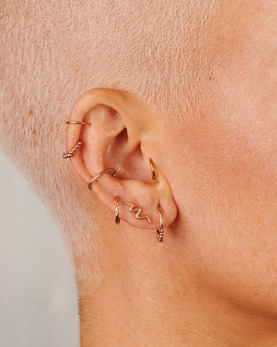 Snake Piercing Oro Rosa