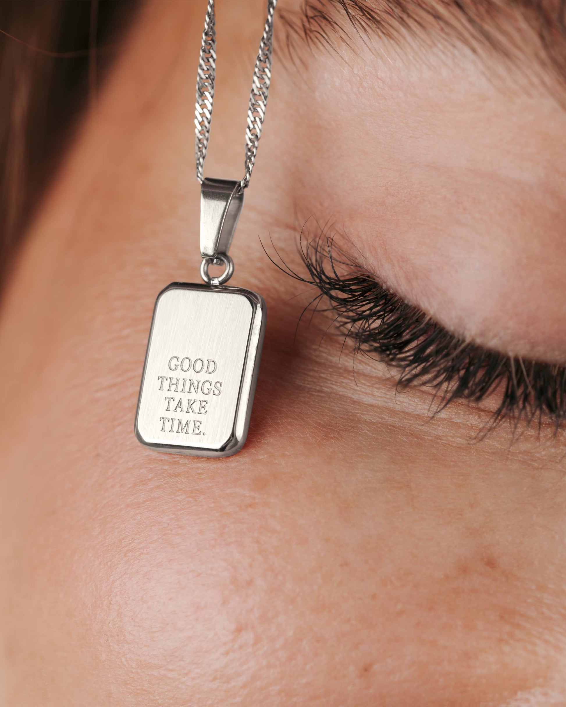 Good things take time Collana Argento