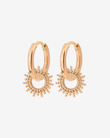 Sunny Hoop Set Small Oro Rosa