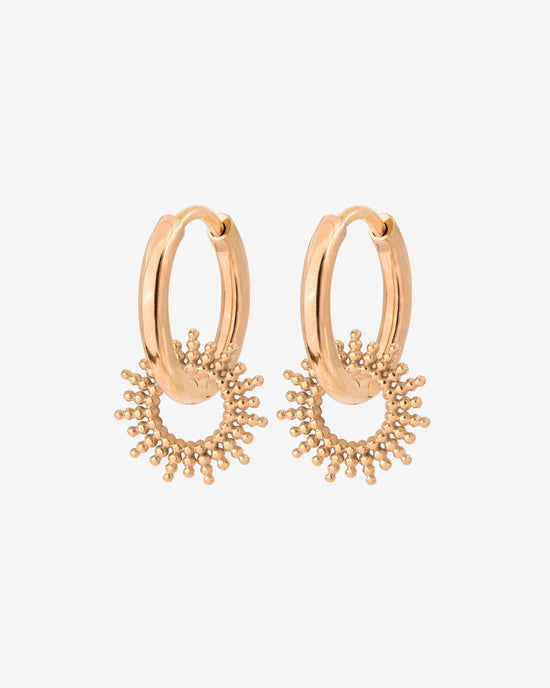 Sunny Hoop Set Small Oro Rosa