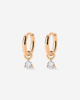 Blanco Lumbre Hoop Set Baby Oro Rosa