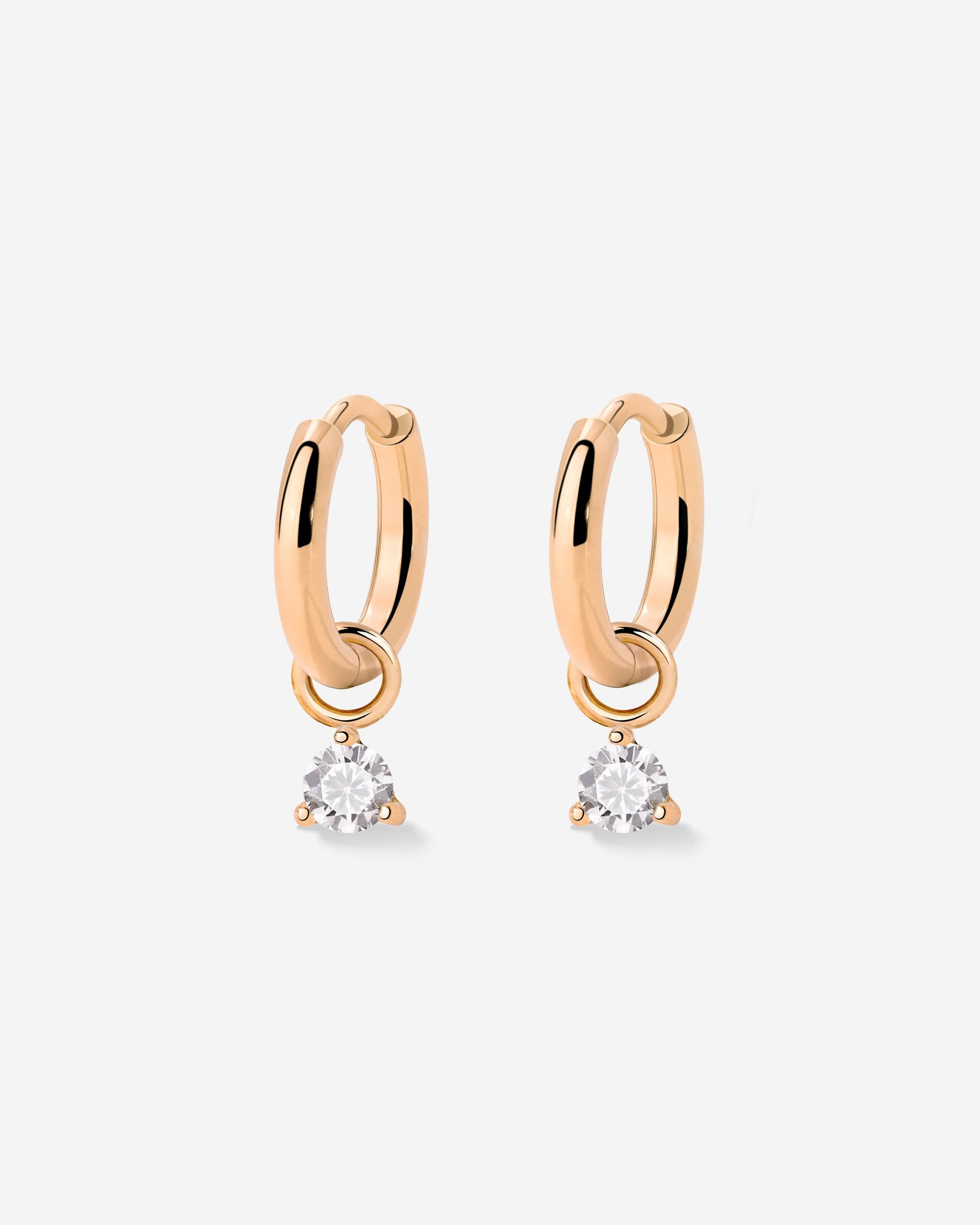Blanco Lumbre Hoop Set Baby Oro Rosa