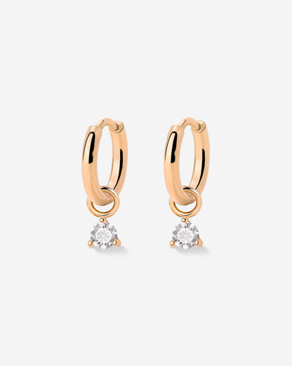 Blanco Lumbre Hoop Set Baby Oro Rosa
