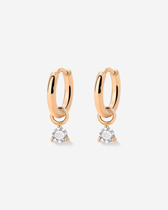 Blanco Lumbre Hoop Set Baby Oro Rosa