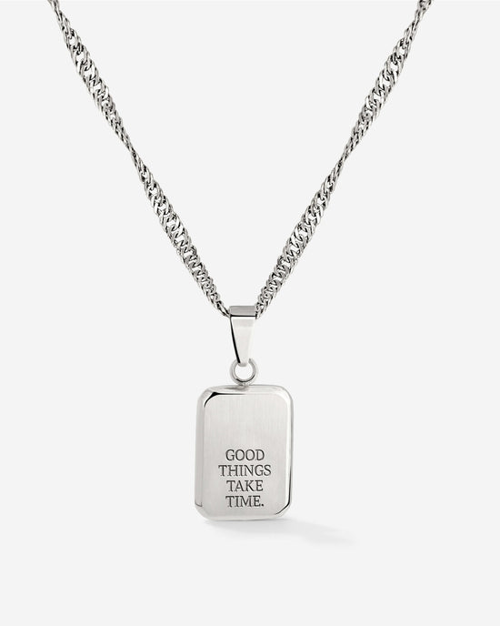 Good things take time Collana Argento