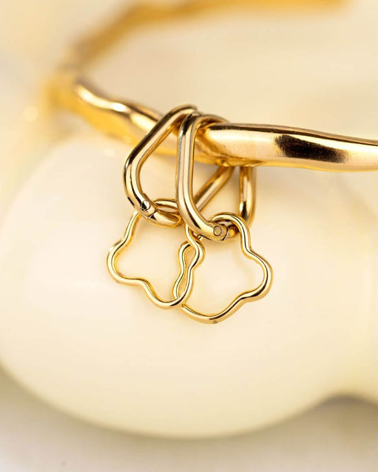 Forming Fluids Oval Hoop Set Baby Argento