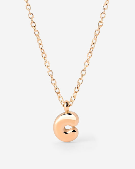Bubble Letter Collana Oro Rosa