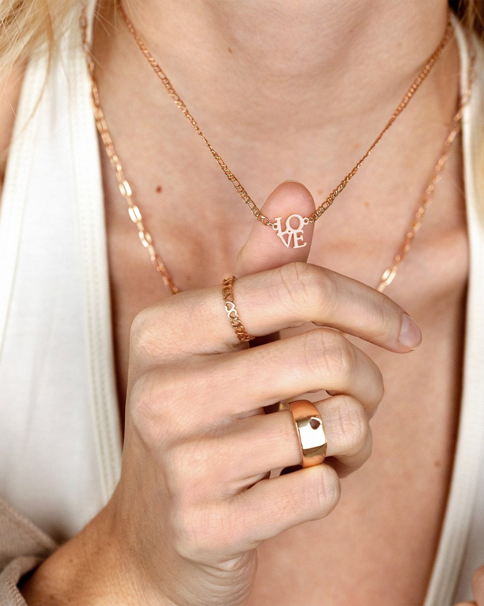 Lots of Love Collana Oro Rosa