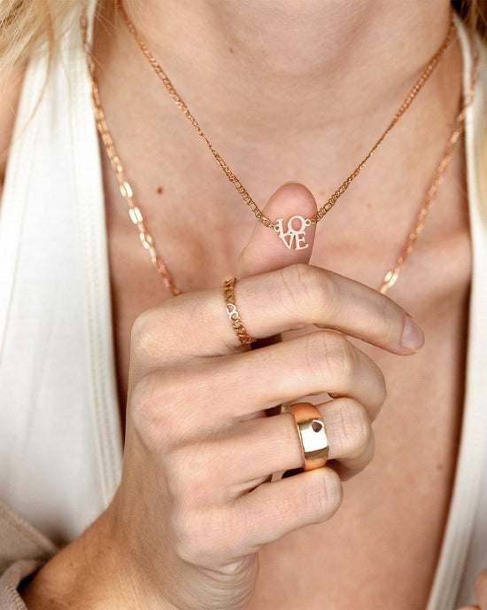 Lots of Love Collana Oro Rosa