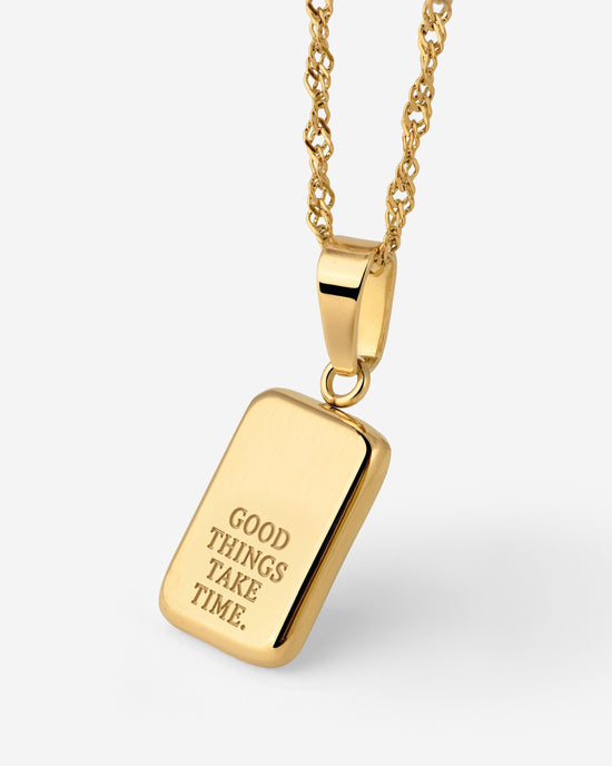 Good things take time Collana Oro