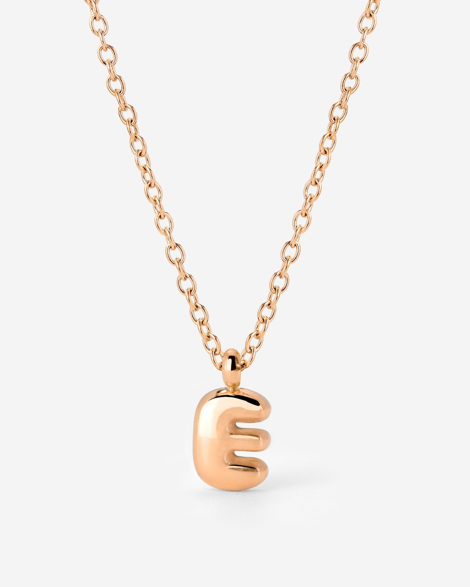 Bubble Letter Collana Oro Rosa