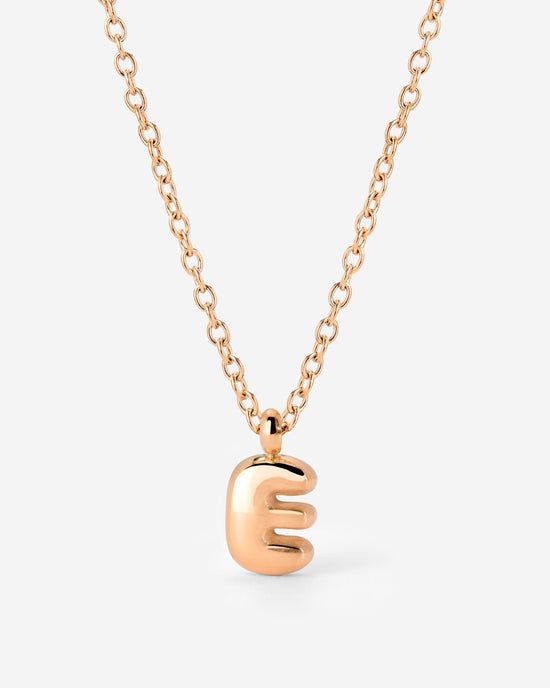 Bubble Letter Collana Oro Rosa