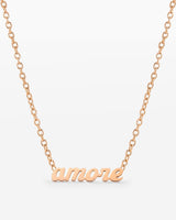 Amore Mio Collana Oro Rosa