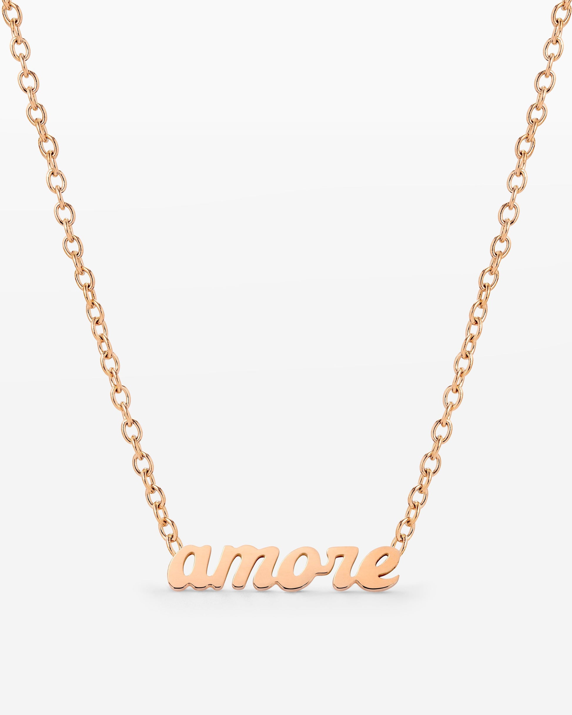 Amore Mio Collana Oro Rosa