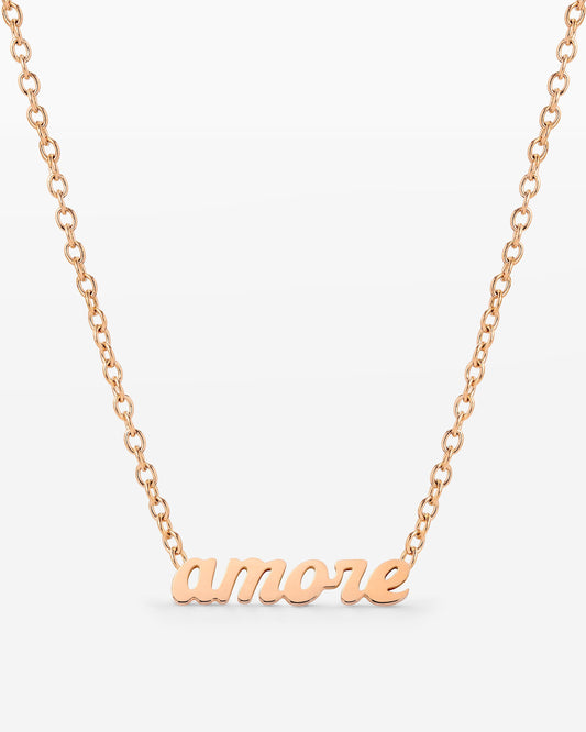 Amore Mio Collana Oro Rosa