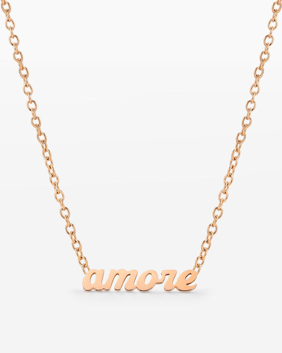 Amore Mio Collana Oro Rosa