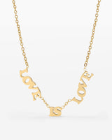 Love is Love Collana Oro