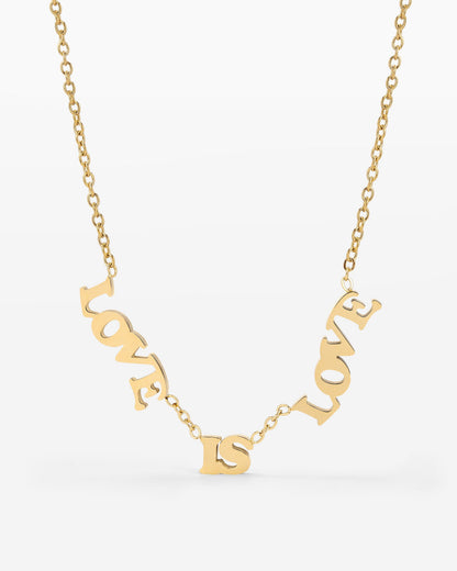 Love is Love Collana Oro