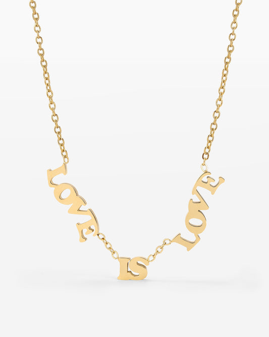 Love is Love Collana Oro