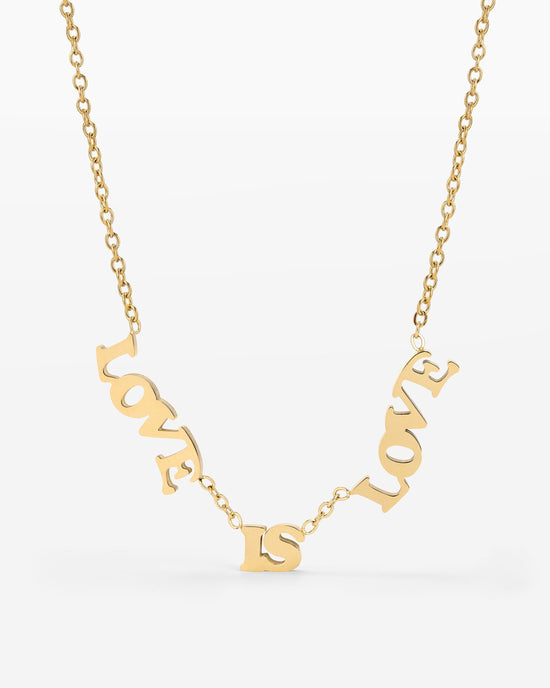 Love is Love Collana Oro
