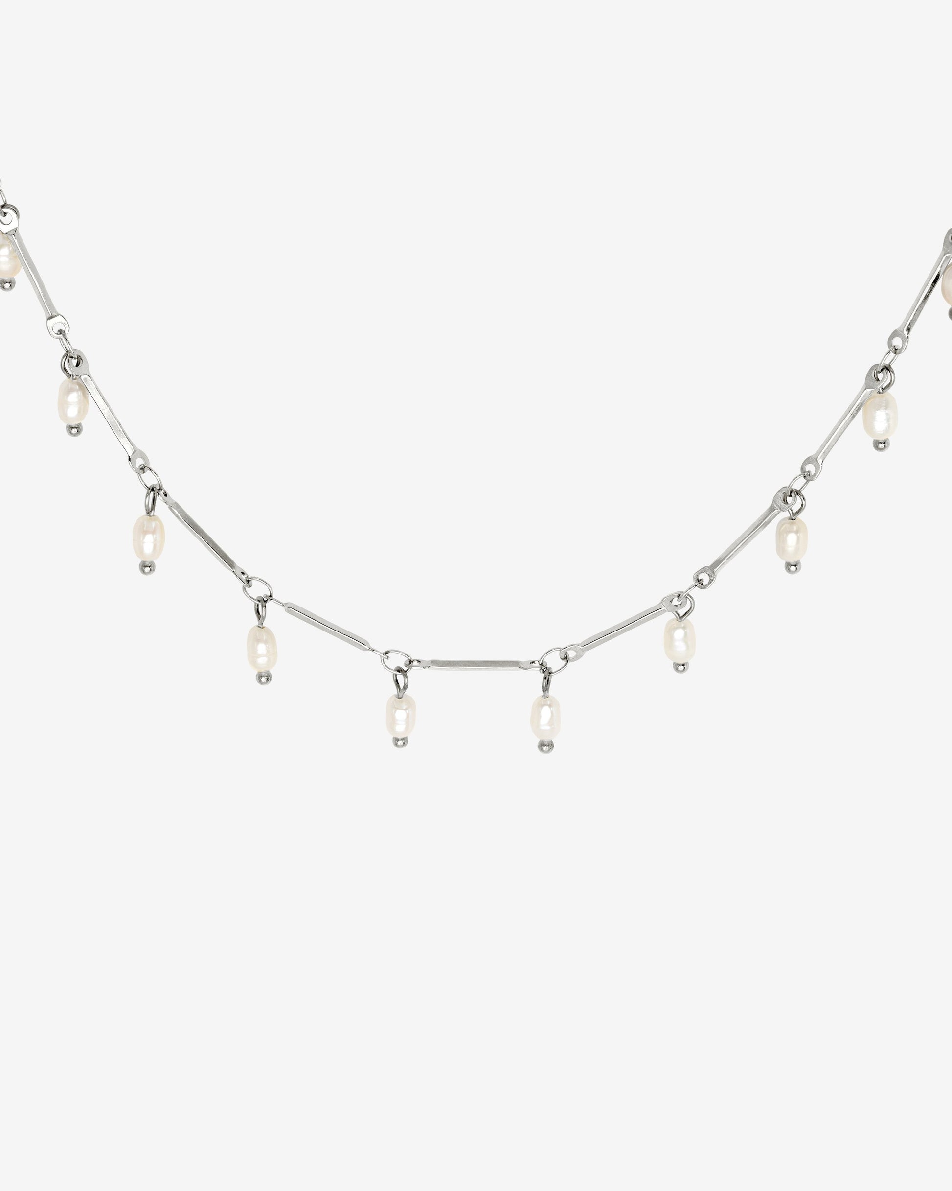 Annes Authentic Pearl Choker Argento