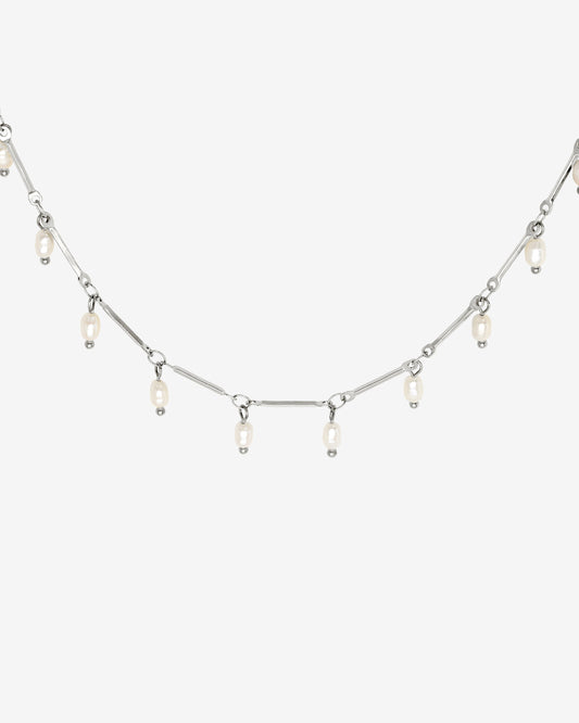 Annes Authentic Pearl Choker Argento