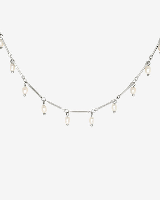 Annes Authentic Pearl Choker Argento
