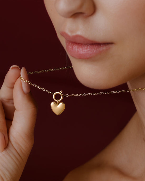 Lovely Heart Classic Chain Collana Set Oro