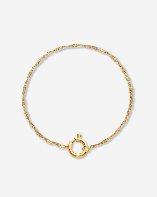 Singapore Chain Charm Bracciale Oro
