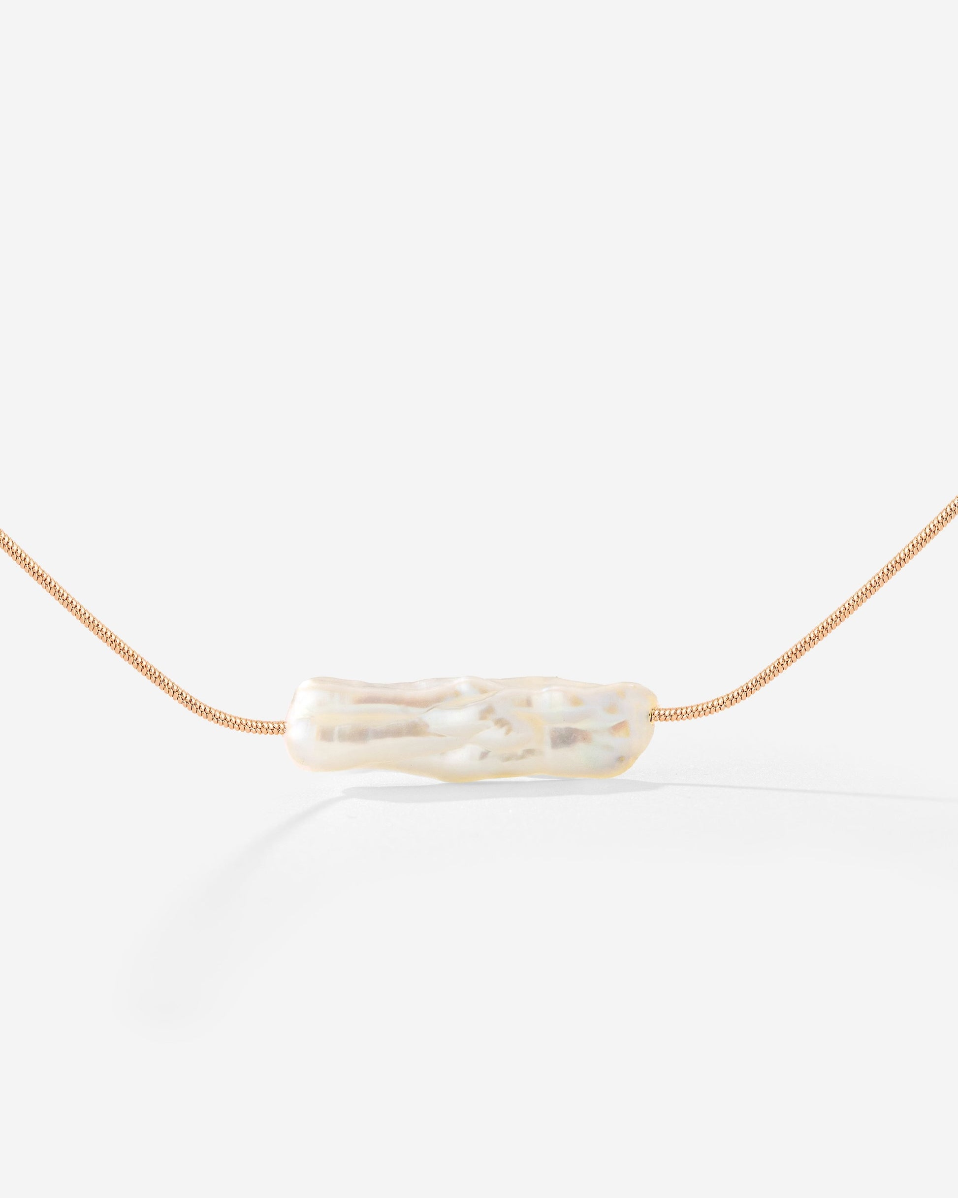 Luminous Pearl Choker Oro Rosa