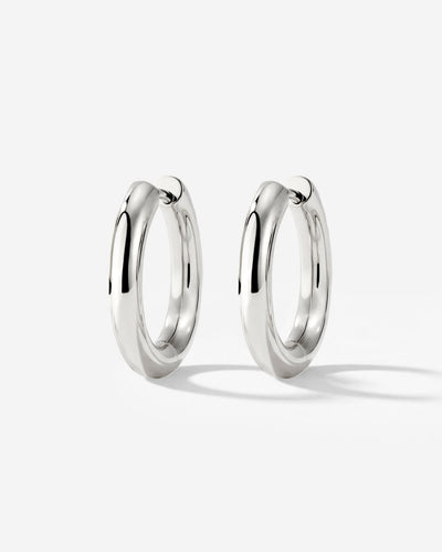 Chunky Hoopies Medium Argento