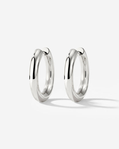Chunky Hoopies Medium Argento