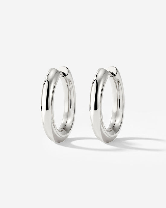 Chunky Hoopies Medium Argento