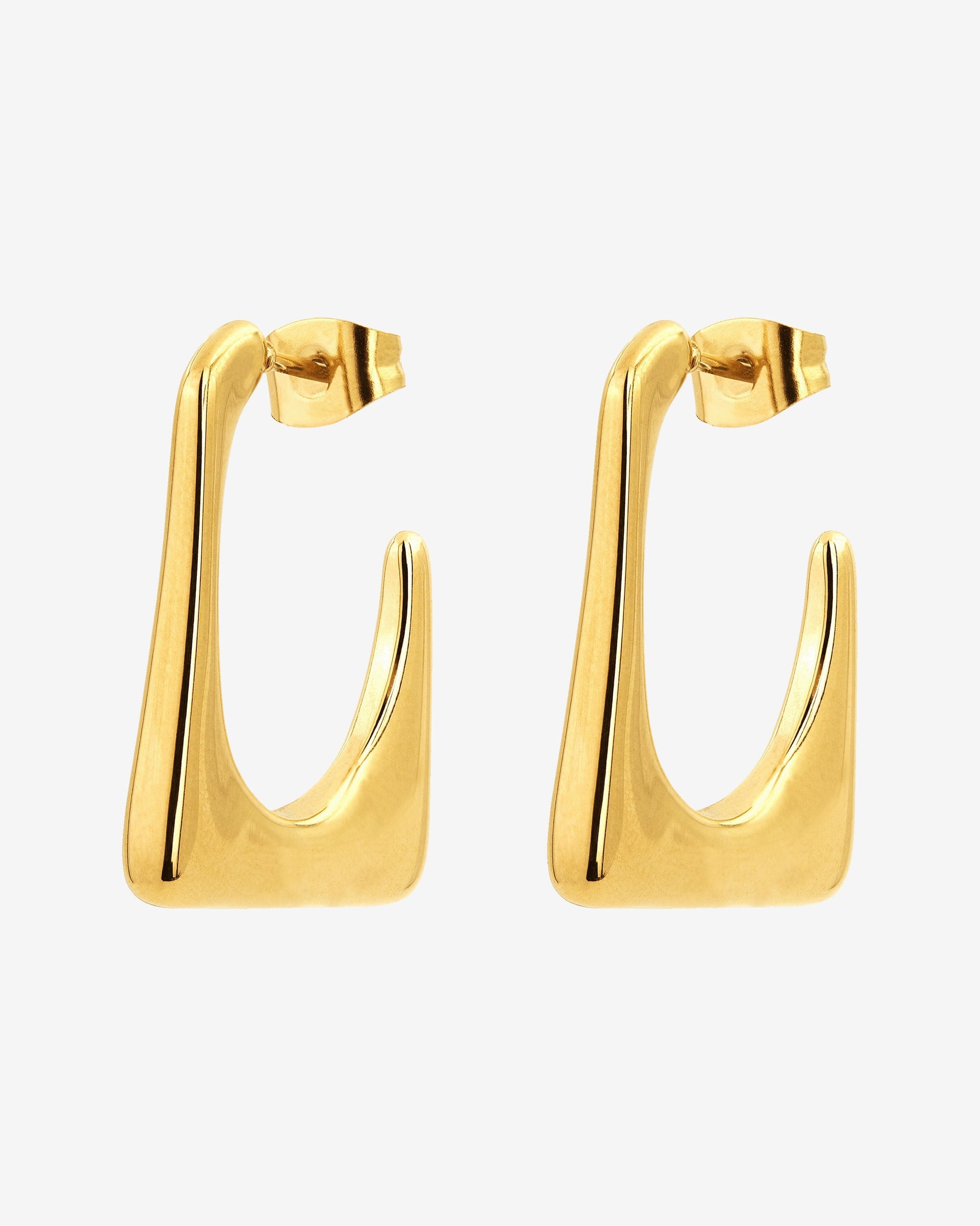 Rectangle Hoops Oro