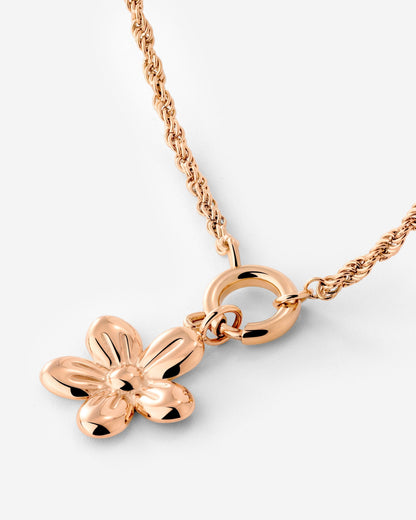 Blossom Rope Chain Collana Set Oro Rosa